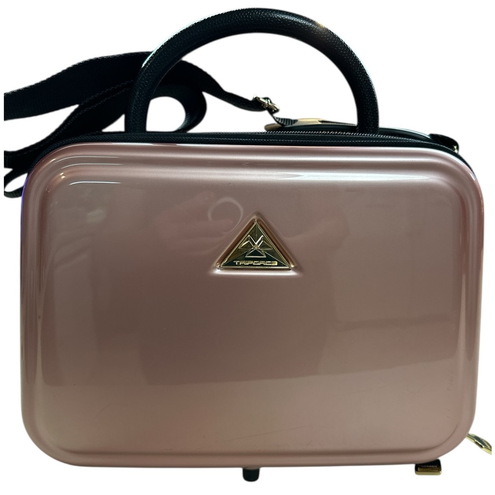 Triforce Pink Hardshell Organizer Beauty, Makeup Luggage Case Preowned